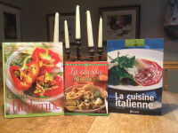 Cuisine ITALIENNE  3 livres de recettes