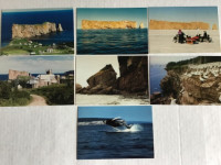 6 cartes postales neuves de Percé,1$ chaque