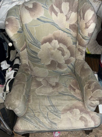 Vintage Floral Print Chair