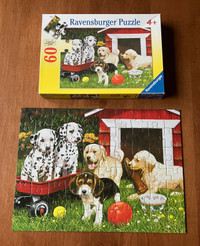60-Piece Ravensburger Puzzle, Puppy Party, Complete