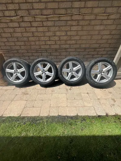 I'm selling a set of used Volvo XC90 rims with tires, size 255/50R19. These wheels are in good condi...