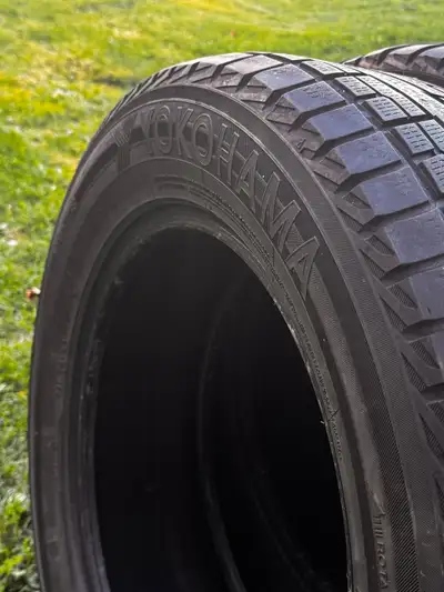 I'm selling Yokohama brand winter tires in good condition, size 45/60R18