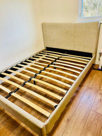 Moving sale queen bed frame 