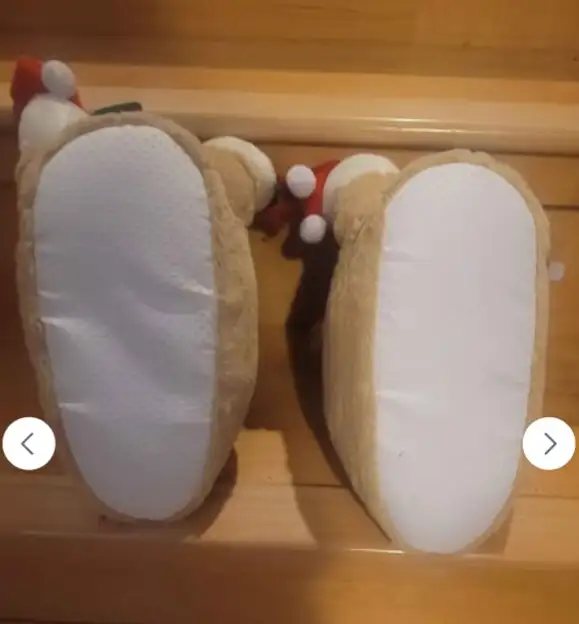 New Onmygogo Fuzzy Winter Animal Christmas Moose Slippers in Other in Calgary - Image 6