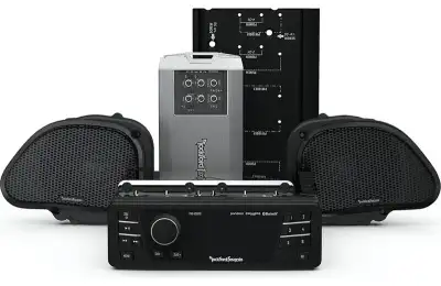 Rockford Fosgate HD9813RG-STAGE2 Stage 2 audio kit for 1998-2013 Harley-Davidson Road Glide motorcyc...