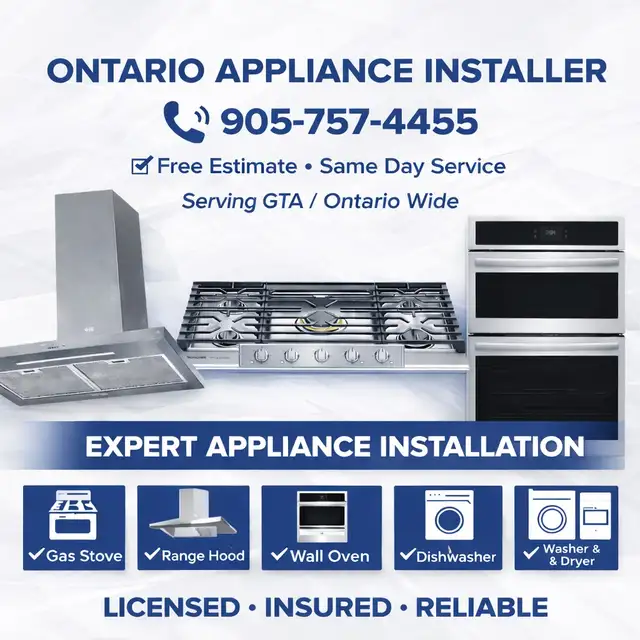 Appliance installation and repair in Stoves, Ovens & Ranges in Markham / York Region - Image 2