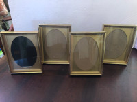 Vintage Faux Brass Picture Frames (4) 5x7.