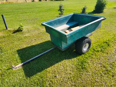 Older but very capable 4 foot ATV/UTV tub cart for sale. ATV Rims & tires on 2000 pound spindles. Lo...
