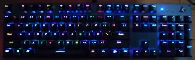 Aukey RGB Mechanical Full Size Gaming Keyboard Metal Backplate, View more