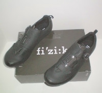 Fizik X5 Terra Cycling Shoes Unisex Size 11.75 Black New