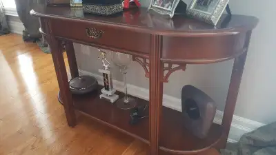 Solid wood open console, View more