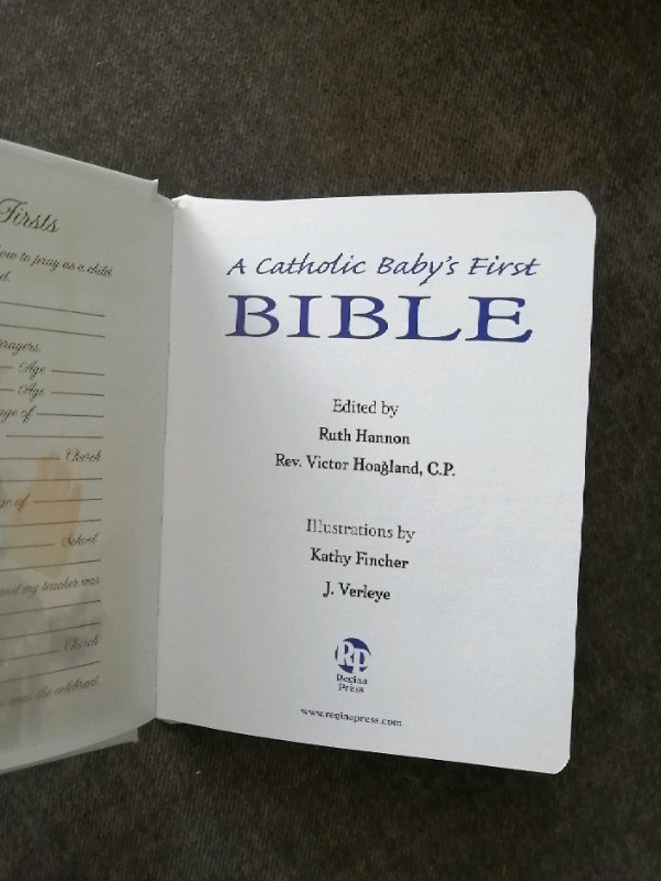 A Catholic baby's baptismal bible/first bible in Children & Young Adult in Bedford - Image 2