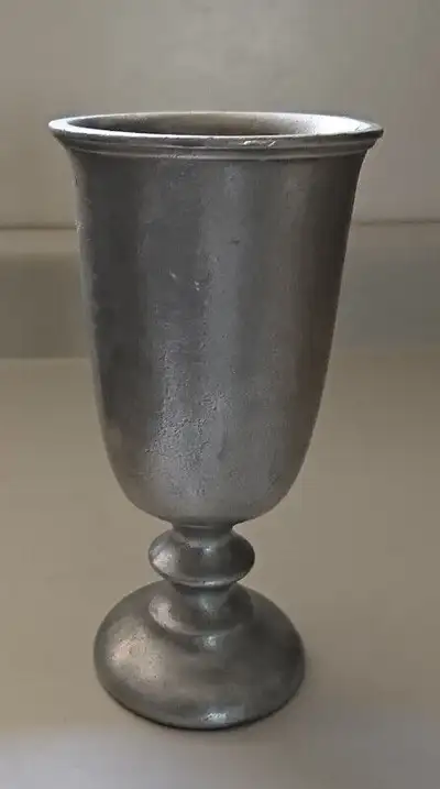 Vintage Pewter Wilton Armetale Goblet - 7 inches height x 3 - 1/2 inches diameter top Has A Stamp at...