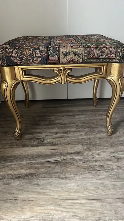 2 benches with gold leaf, View more