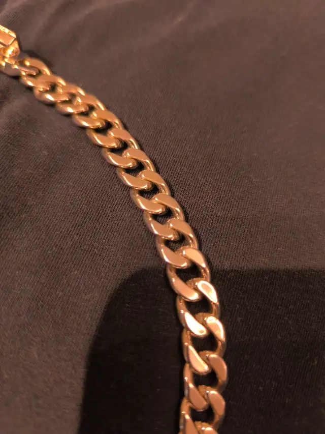 Silver plated Cuban link chain necklace 10mm 20" in Jewellery & Watches in Markham / York Region - Image 6