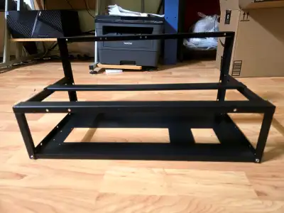 6 GPU Mining Rig Frame, Open,Air Steel Crypto Miner Computer Cas, View more