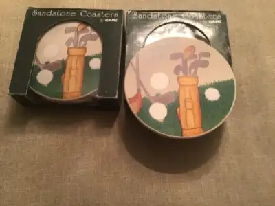 Golf Beverage Coasters, View more