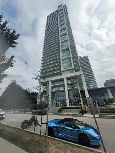 Modern 14th floor west facing one bedroom condo with a big balcony and view located at Lougheed Heig...