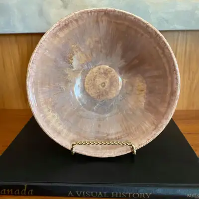 Hand Thrown Pottery Bowl | Glazed | Artist Signed |Hand Painted, View more
