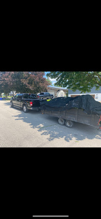 6x12 Trailer, Tandem axle, removable sides, hinged tailgate