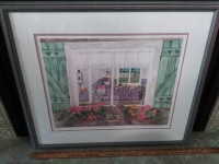 H Downing Hunter Water Colour Framed Print 534/590 28" x 24"