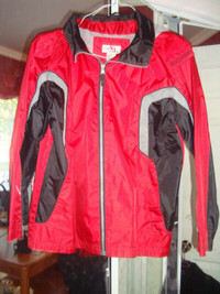 Red Nylon Spring Fall Coat Size 10/12 Youth - $5