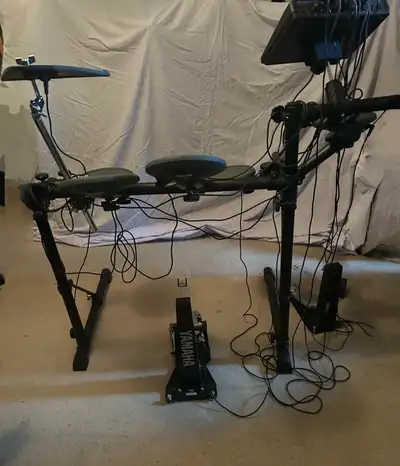 Yamaha electric drum kit set up, View more