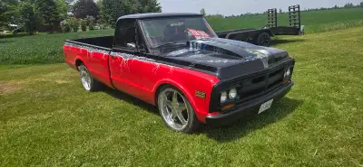 First one with $15,000 takes it 1971 gmc show truck Needs carb clean and fresh fuel from sitting in...