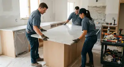 Helper for delivering Cabinets and countertops , View more