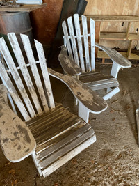 Old rustic chairs