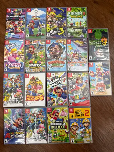 Nintendo Switch Mario Games . 60 each, View more