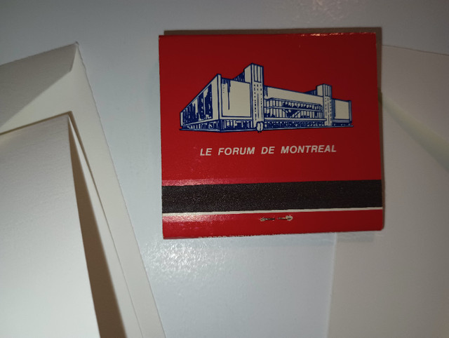 montreal canadiens forum carte noel card matchbook allumettes dans Art et objets de collection  à Laurentides - Image 2