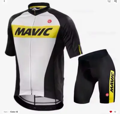 MAVIC CYCLING SET COOL & COMFY HI-TECH FABRIC, 19D GEL PADDED, View more