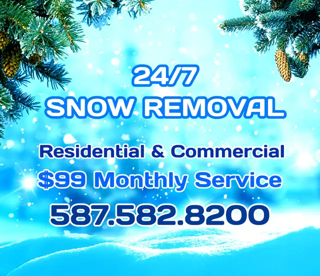 $99 MONTHLY SNOW REMOVAL SERVICE 587-582-820063860079997315120