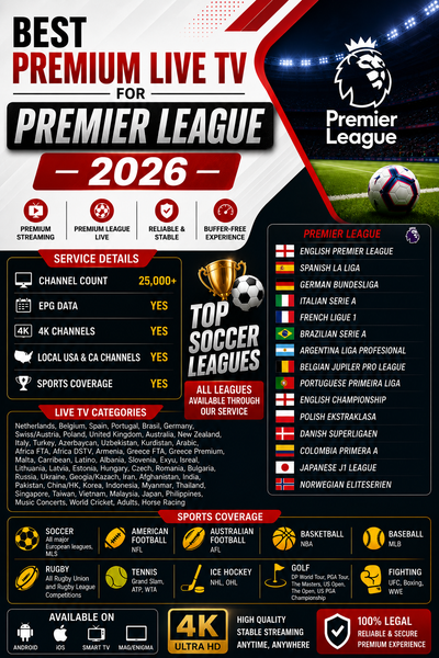 PREMIUM LIVE SPORTS TV PACKAGE, View more