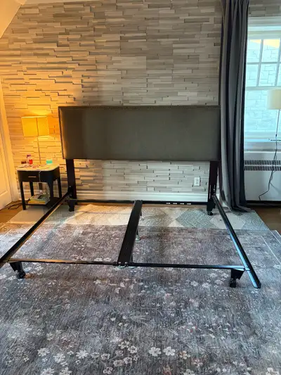 king-sized bed frame with headboard, View more