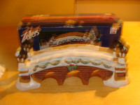 Pont de briques en céramique, décoration de Noël