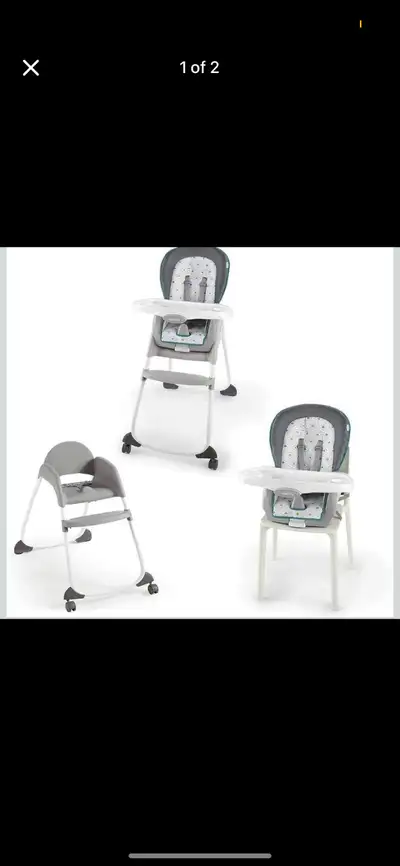 Like new inginuity high chair 3in1. Goes from a high chair to booster seat to toddler seat. Clean, l...
