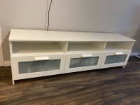 TV bench, white, 180x41x53 cm