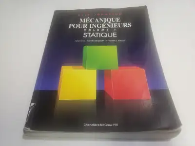 mécanique pour ingénieurs statique in Books in Québec | Kijiji