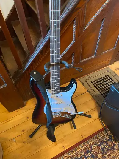 Fender Squier Stratocaster guitar, View more