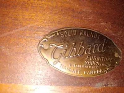 Gibbard solid walnut dining table, View more