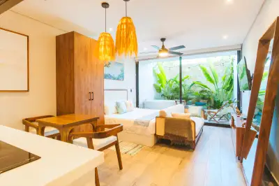 Tulum Studio w/ Private Garden Jacuzzi | Pool & Gym, View more