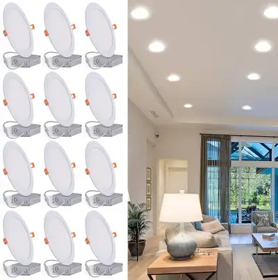 LED Recessed Lights 8” 12 pack, View more