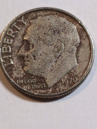 USA ONE DIME Coin 1970 D