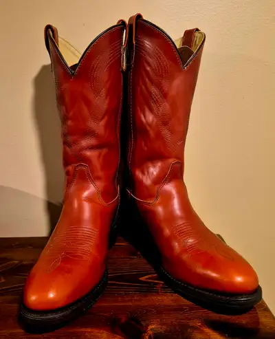 Cowboy Boots 10.5 EE Steel Toe wide made in USA, View more