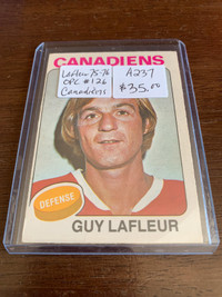 1975-76 Guy Lafleur #126 OPC Canadiens Showcase 319