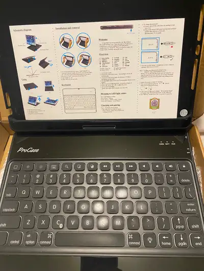 Rotatable wireless iPad keyboard case, View more