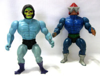 DEUX VINTAGE HE-MAN MASTERS OF THE UNIVERSE..SKELETOR..MEKANECK