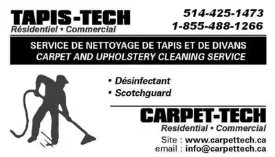 nettoyage de tapis TAPIS-TECH / CARPET-TECH carpet cleaning, View more